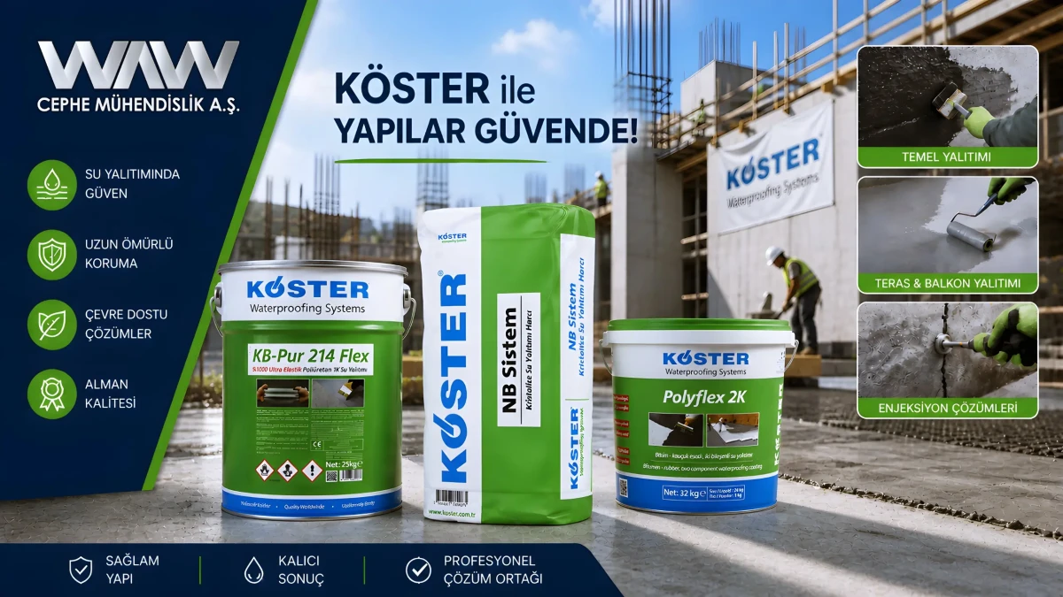 Köster ile yapılarınız güvende!