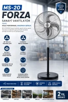 MARSSTAR MS-20 FORZA SANAYİ VANTİLATÖRÜ