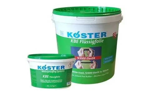 KÖSTER KBE Flüssigfolie | Kauçuk - bitüm esaslı, UV dayanımlı su yalıtımı ürünü