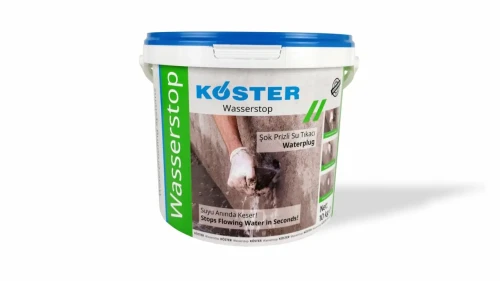 KÖSTER Wasserstop - 10 KG Ani Priz Alan Su Tıkaç Harcı